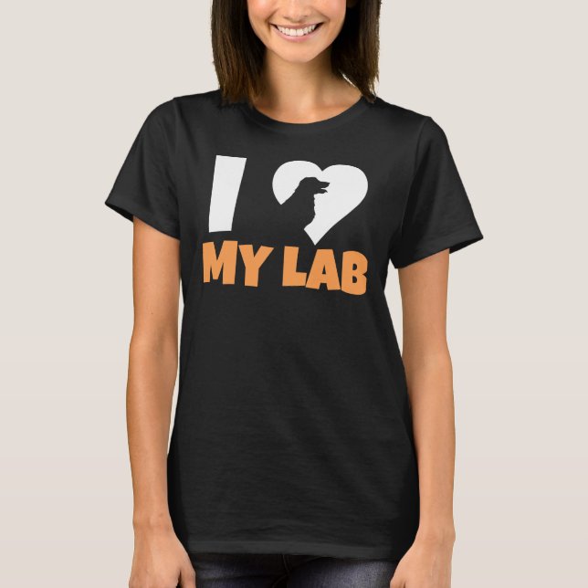 Camiseta Eu Amo Meu Labrador 211 (Frente)