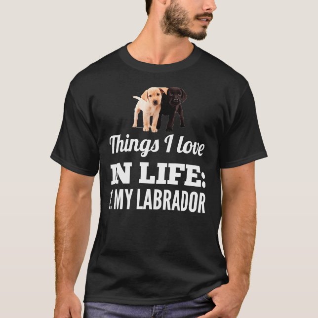 Camiseta Eu Amo Meu Labrador 64 (Frente)