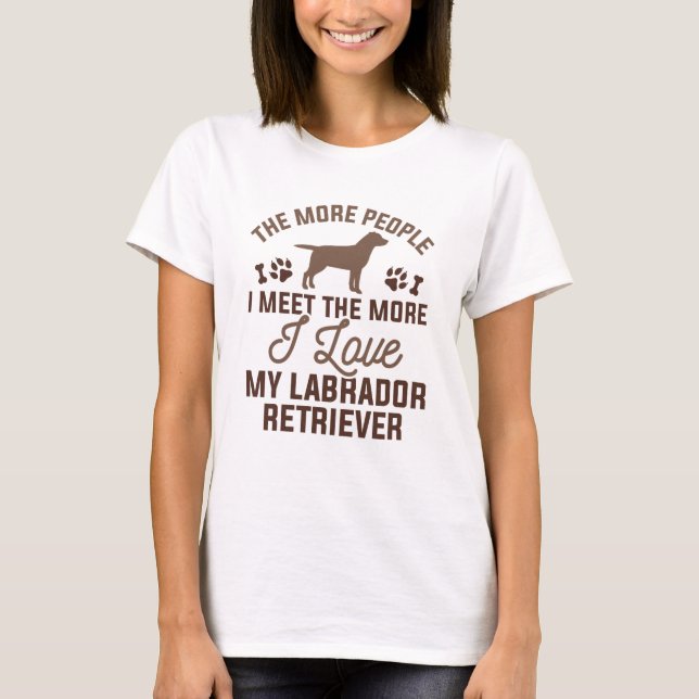 Camiseta Eu Amo Meu Labrador Retriever (Frente)