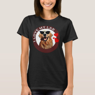 Camiseta Eu Amo Meu Labrador Retriever Brown