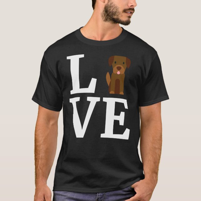 Camiseta Eu Amo Meu Labrador Retriever Labrador Retriever (Frente)