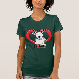 Camiseta Eu amo meu logotipo de PitBull