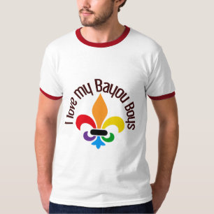 Camiseta Eu amo meu logotipo dos meninos da albufeira