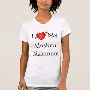 Camiseta Eu amo meu Malamute do Alasca 2