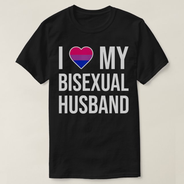Camiseta Eu Amo Meu Marido Bissexual (Frente do Design)