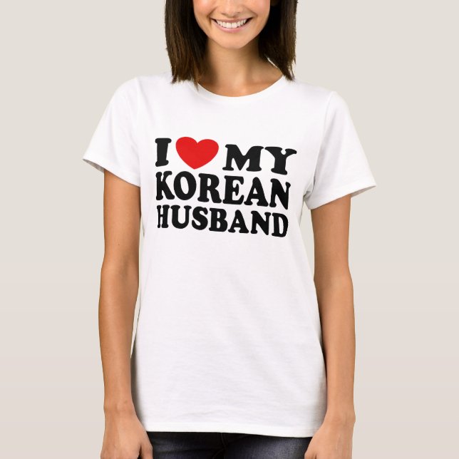 Camiseta Eu Amo Meu Marido Coreano (Frente)