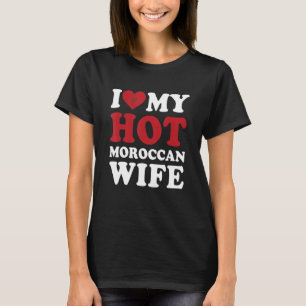 Camiseta Eu amo meu marido da minha esposa marroquina gosto
