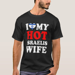 Camiseta Eu amo meu marido de mulher israelense quente
