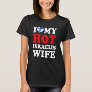Camiseta Eu amo meu marido de mulher israelense quente