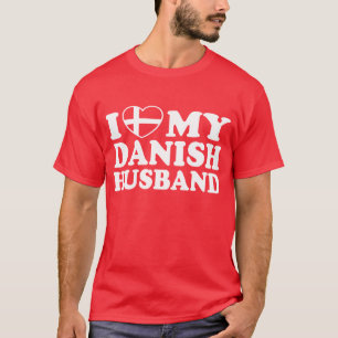 Camiseta Eu amo meu marido dinamarquês
