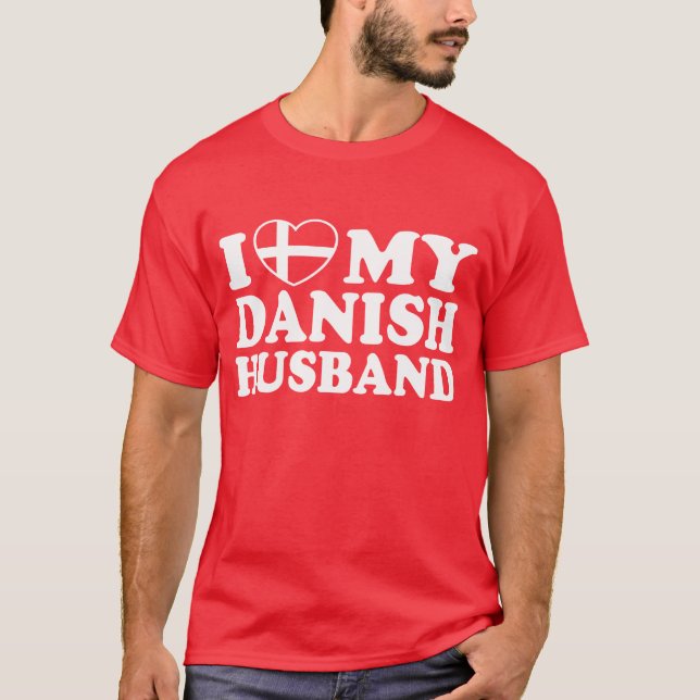 Camiseta Eu Amo Meu Marido Dinamarquês (Frente)