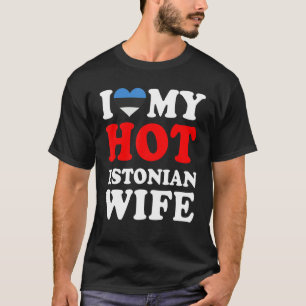 Camiseta Eu amo meu marido estoniano quente