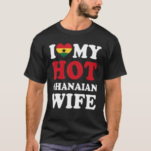Camiseta Eu amo meu marido ganês-quente
