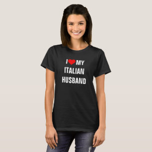 Camiseta "Eu amo meu marido italiano"