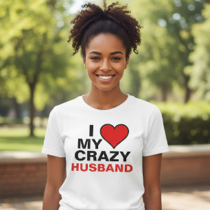 Camiseta Eu Amo Meu Marido Louco