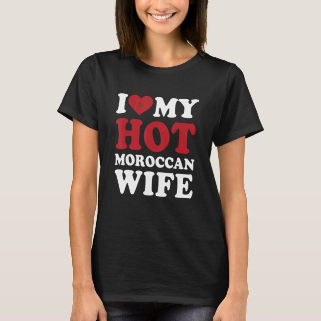 Camiseta Eu amo meu marido marroquino (Frente)