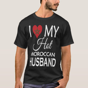 Camiseta Eu Amo Meu Marido Marroquino Quente Cônjuge Marro