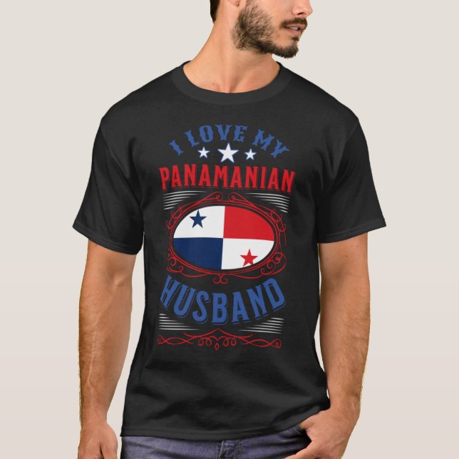 Camiseta Eu amo meu marido panamenho (Frente)