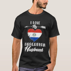 Camiseta Eu amo meu marido paraguaio Paraguai