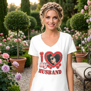 Camiseta Eu Amo Meu Marido Personalizado
