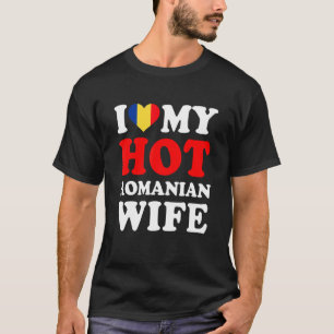Camiseta Eu amo meu marido romeno quente