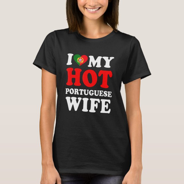 Camiseta Eu amo meu marido sofisticado (Frente)