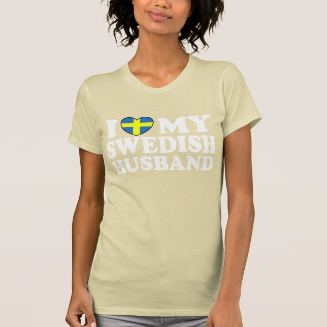 Camiseta Eu Amo Meu Marido Sueco (Frente)