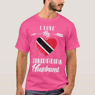 Camiseta Eu Amo Meu Marido Trinidadiano Trinidad E Tobago