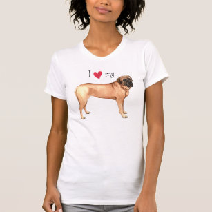 Camiseta Eu amo meu Mastiff