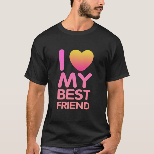 Camiseta Eu Amo Meu Melhor Amigo (Frente)