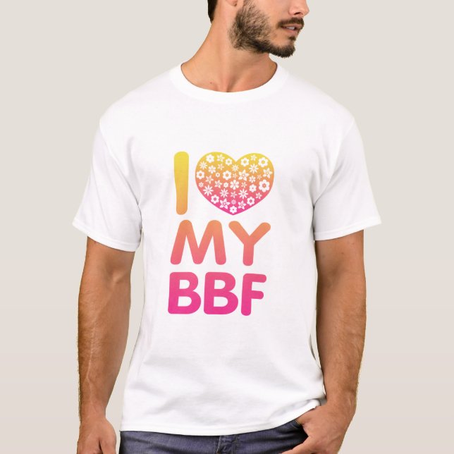 Camiseta Eu Amo Meu Melhor Amigo (Frente)