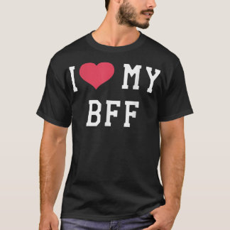 Camiseta Eu Amo Meu Melhor Amigo Do BFF Para Sempre