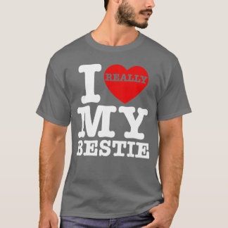 Camiseta Eu Amo Meu Melhor Amigo Melhor Amigo Casalwin Da
