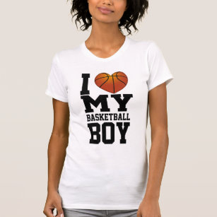 Camiseta Eu amo meu menino do basquetebol