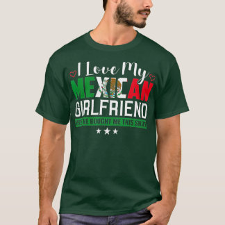 Camiseta Eu Amo Meu México Namorada Sarcástico Mexicano