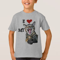 Eu amo meu modelo customizável do gato