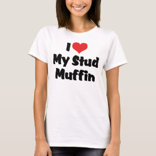 Camiseta Eu amo meu muffin do parafuso prisioneiro