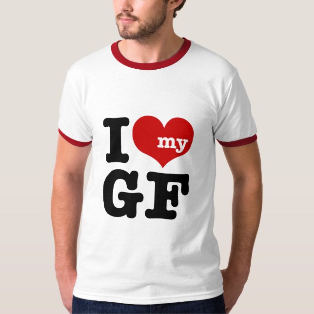 Camiseta Eu Amo Meu Namorada (Frente)