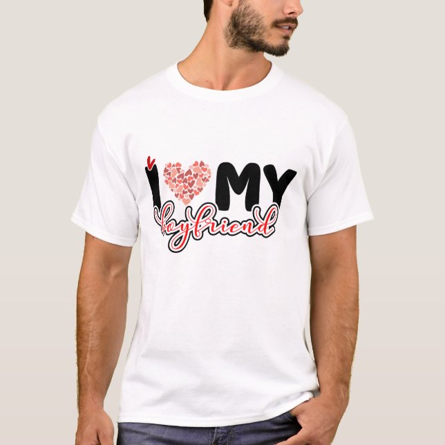 Camiseta Eu Amo Meu Namorada (Frente)