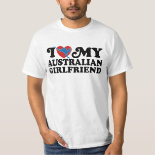 Camiseta Eu amo meu namorada australiano