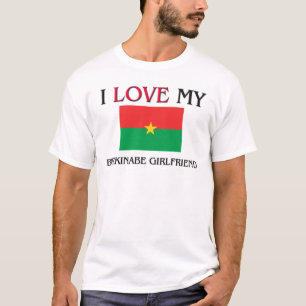 Camiseta Eu amo meu namorada de Burkinabe