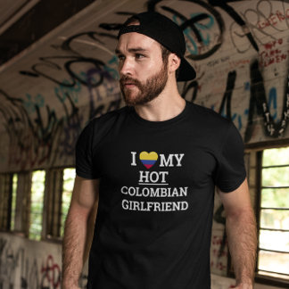Camiseta Eu amo meu namorada de colombiano quente