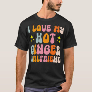 Camiseta Eu Amo Meu Namorada De Gengibre Quente 4