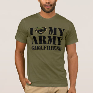 Camiseta eu amo meu namorada do exército