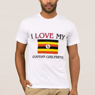 Camiseta Eu amo meu namorada do Ugandan