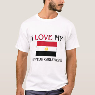 Camiseta Eu amo meu namorada egípcio