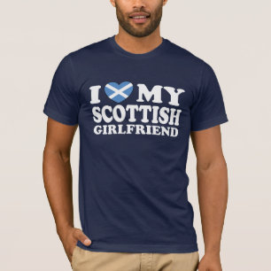 Camiseta Eu amo meu namorada escocês