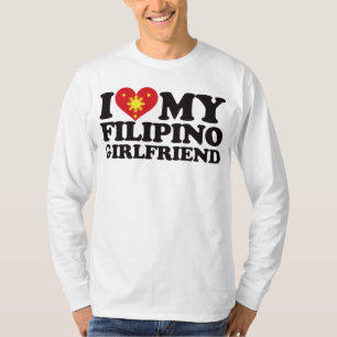 Camiseta Eu amo meu namorada filipino