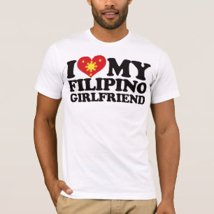 Camiseta Eu amo meu namorada filipino