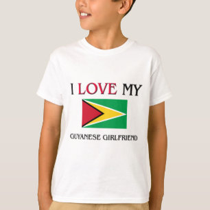 Camiseta Eu amo meu namorada guianês